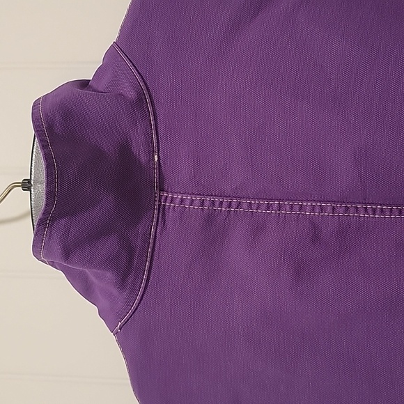 Eileen Fisher Purple Organic Cotton Hemp Boho Jacket Size Medium - Picture 6 of 13